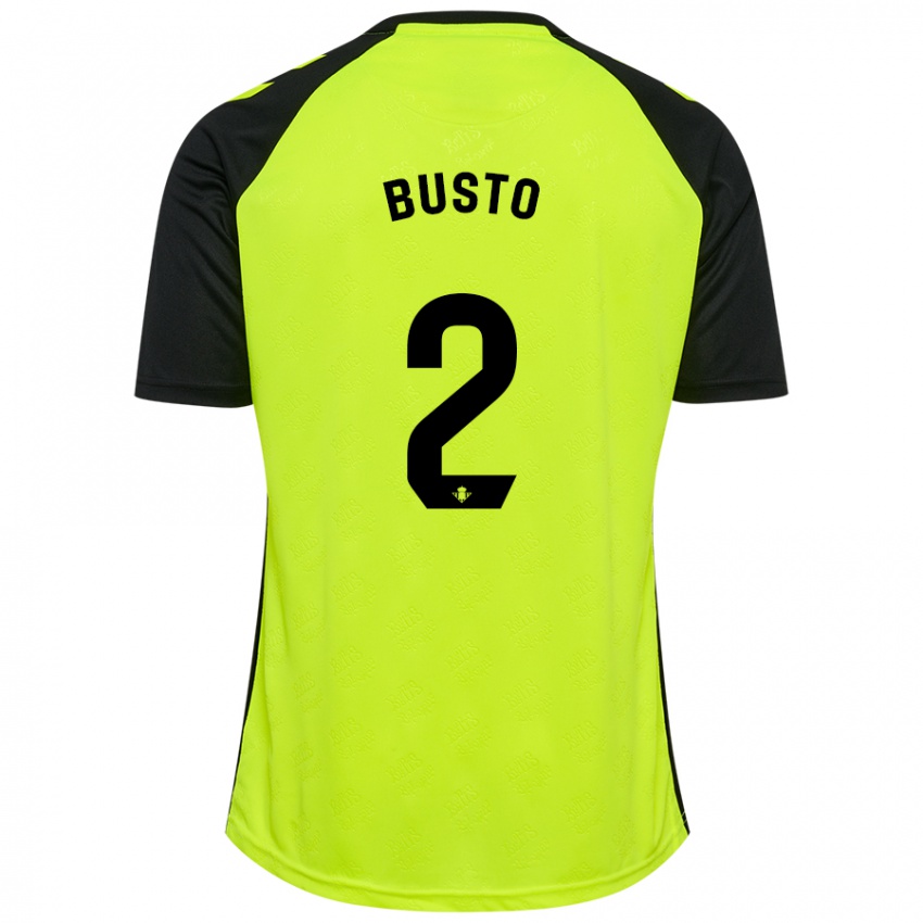 Kinder Pablo Busto #2 Fluoreszierendes Gelb Schwarz Auswärtstrikot Trikot 2024/25 T-Shirt Schweiz