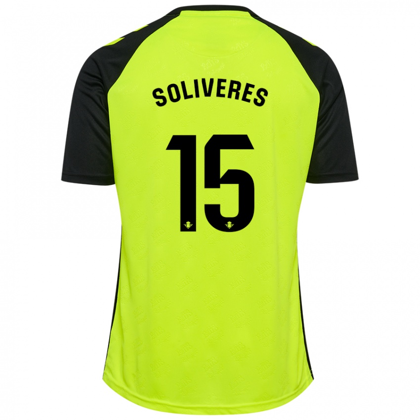 Kinder Gema Soliveres #15 Fluoreszierendes Gelb Schwarz Auswärtstrikot Trikot 2024/25 T-Shirt Schweiz