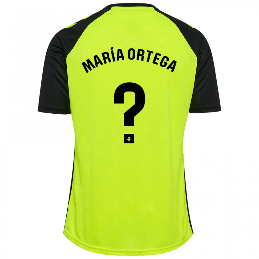 Kinder José María Ortega #0 Fluoreszierendes Gelb Schwarz Auswärtstrikot Trikot 2024/25 T-Shirt Schweiz