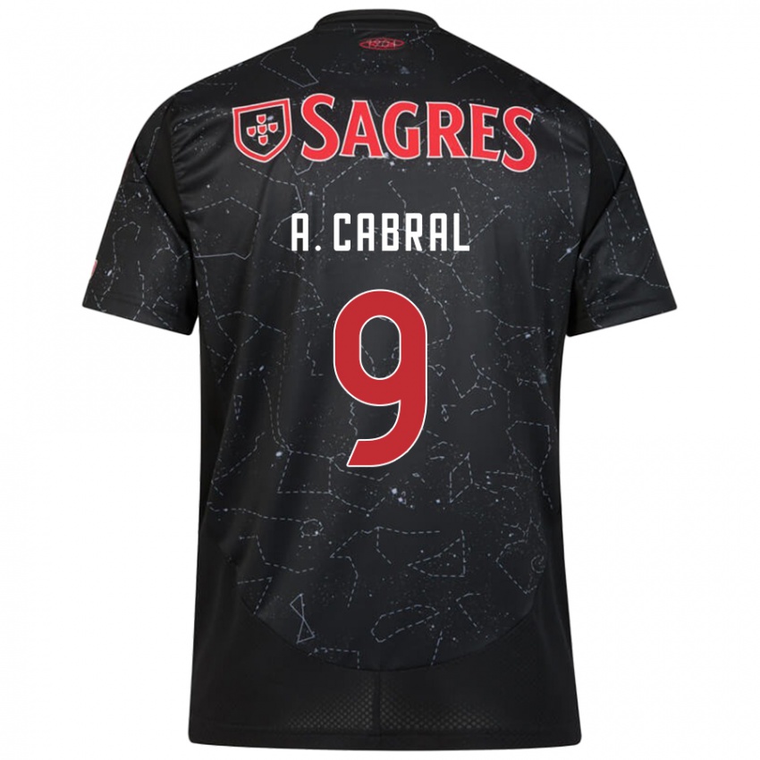 Enfant Maillot Arthur Cabral #9 Noir Rouge Tenues Extérieur 2024/25 T-Shirt Suisse