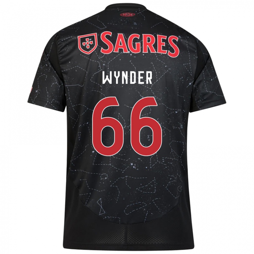 Enfant Maillot Joshua Wynder #66 Noir Rouge Tenues Extérieur 2024/25 T-Shirt Suisse