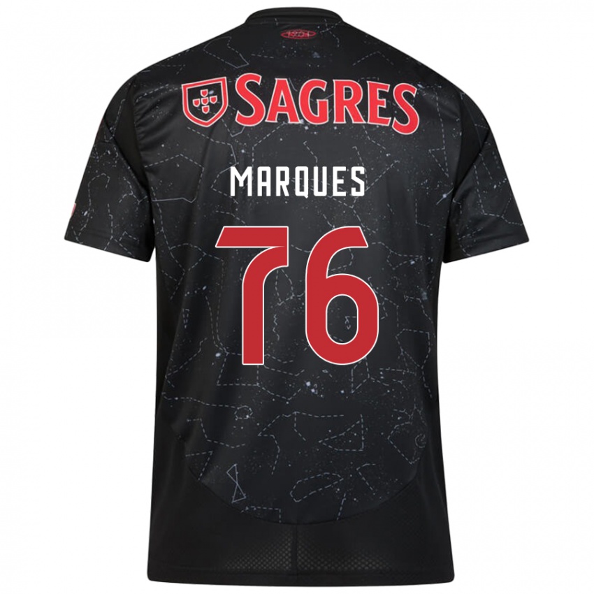 Enfant Maillot Gustavo Marques #76 Noir Rouge Tenues Extérieur 2024/25 T-Shirt Suisse