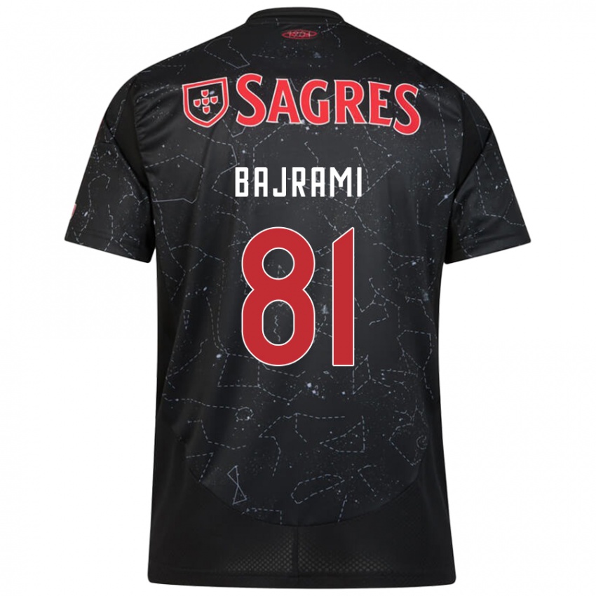 Enfant Maillot Adrian Bajrami #81 Noir Rouge Tenues Extérieur 2024/25 T-Shirt Suisse