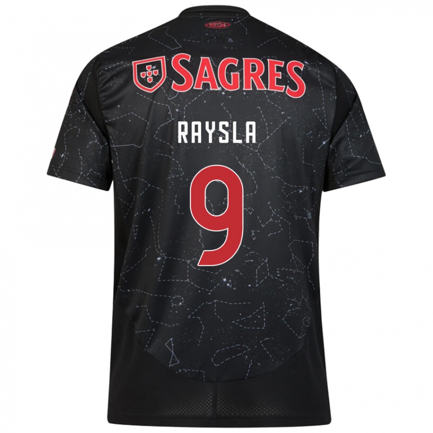 Enfant Maillot Nycole Raysla #9 Noir Rouge Tenues Extérieur 2024/25 T-Shirt Suisse