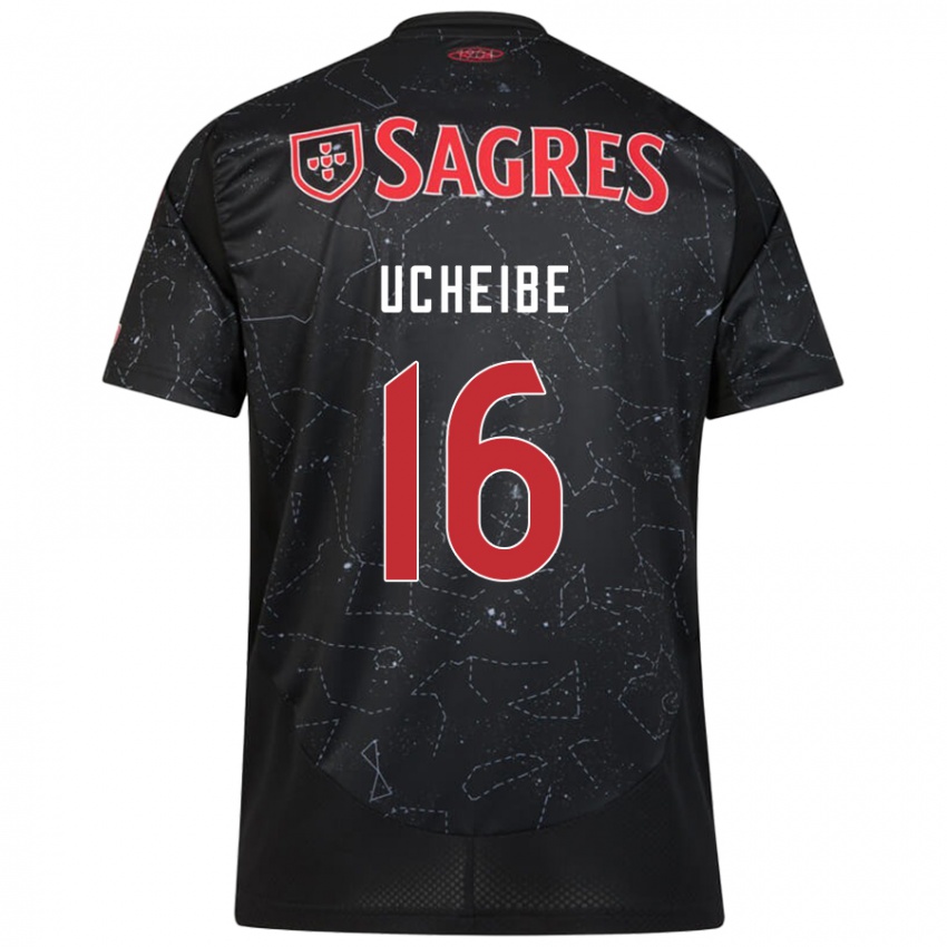 Enfant Maillot Christy Ucheibe #16 Noir Rouge Tenues Extérieur 2024/25 T-Shirt Suisse