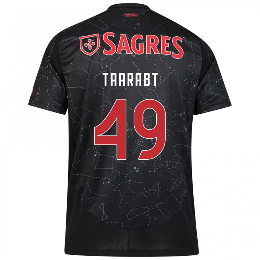 Enfant Maillot Adel Taarabt #49 Noir Rouge Tenues Extérieur 2024/25 T-Shirt Suisse