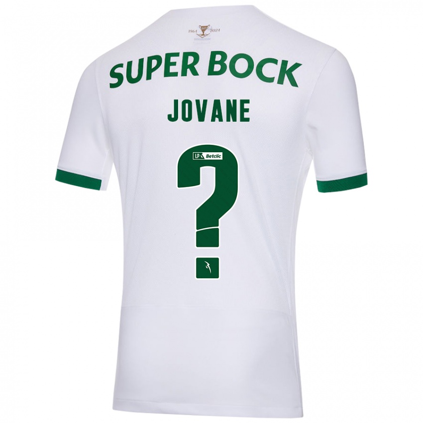 Enfant Maillot Jovane #0 Blanc Vert Tenues Extérieur 2024/25 T-Shirt Suisse