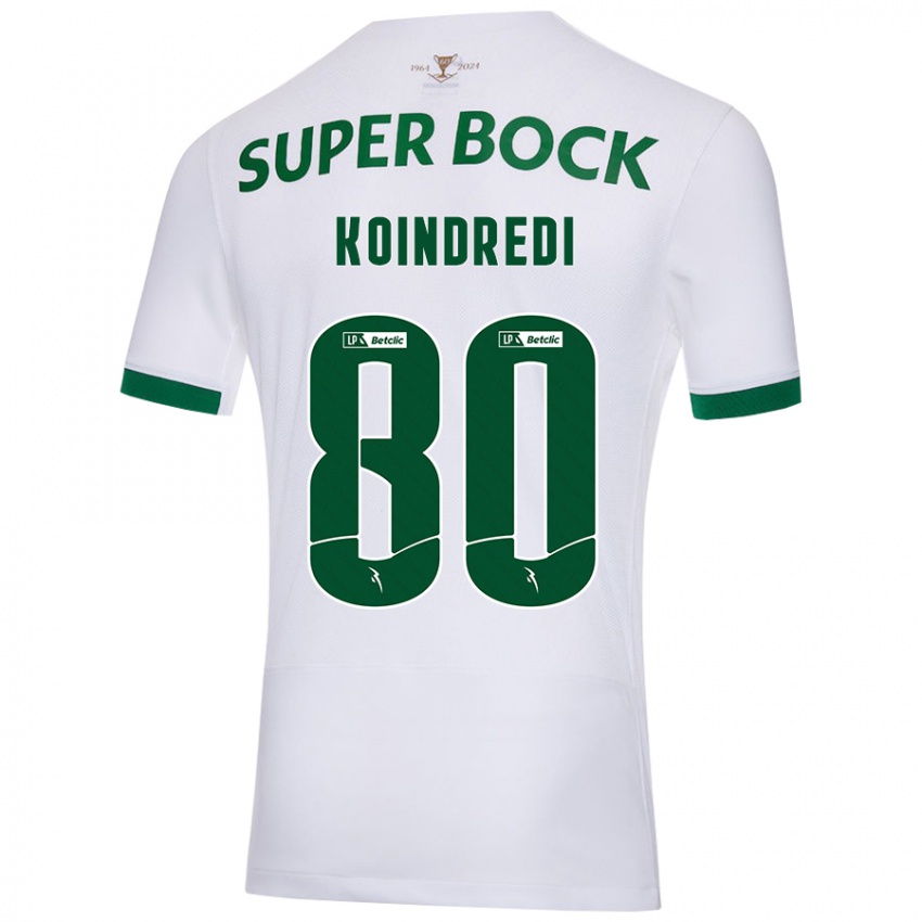 Kinder Koba Koindredi #80 Weiß Grün Auswärtstrikot Trikot 2024/25 T-Shirt Schweiz