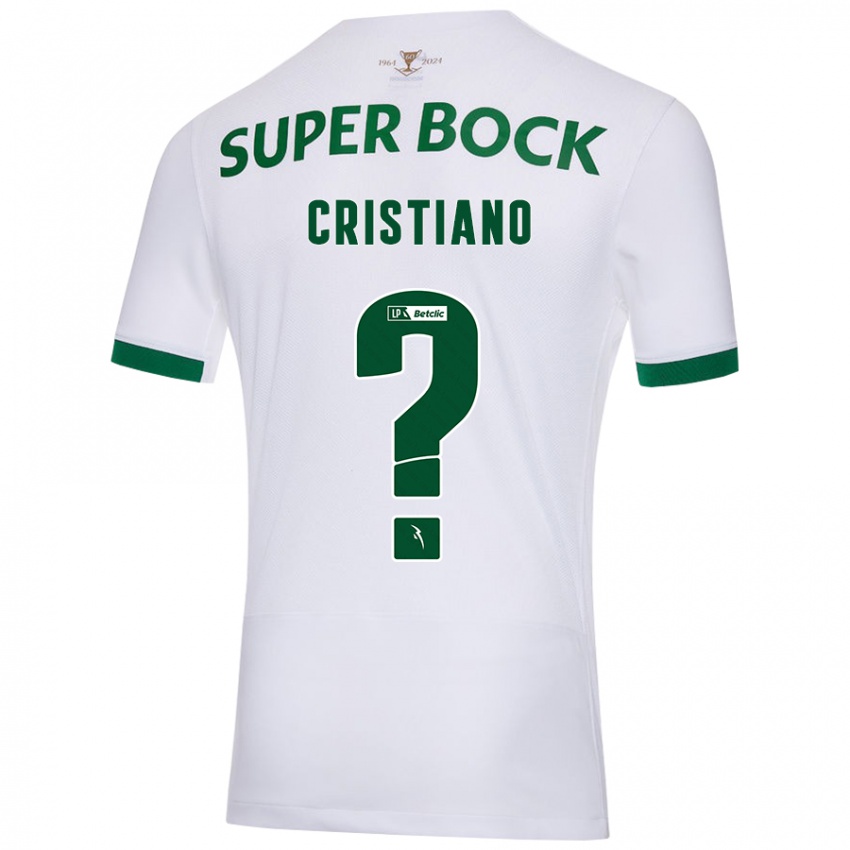 Enfant Maillot José Cristiano #0 Blanc Vert Tenues Extérieur 2024/25 T-Shirt Suisse