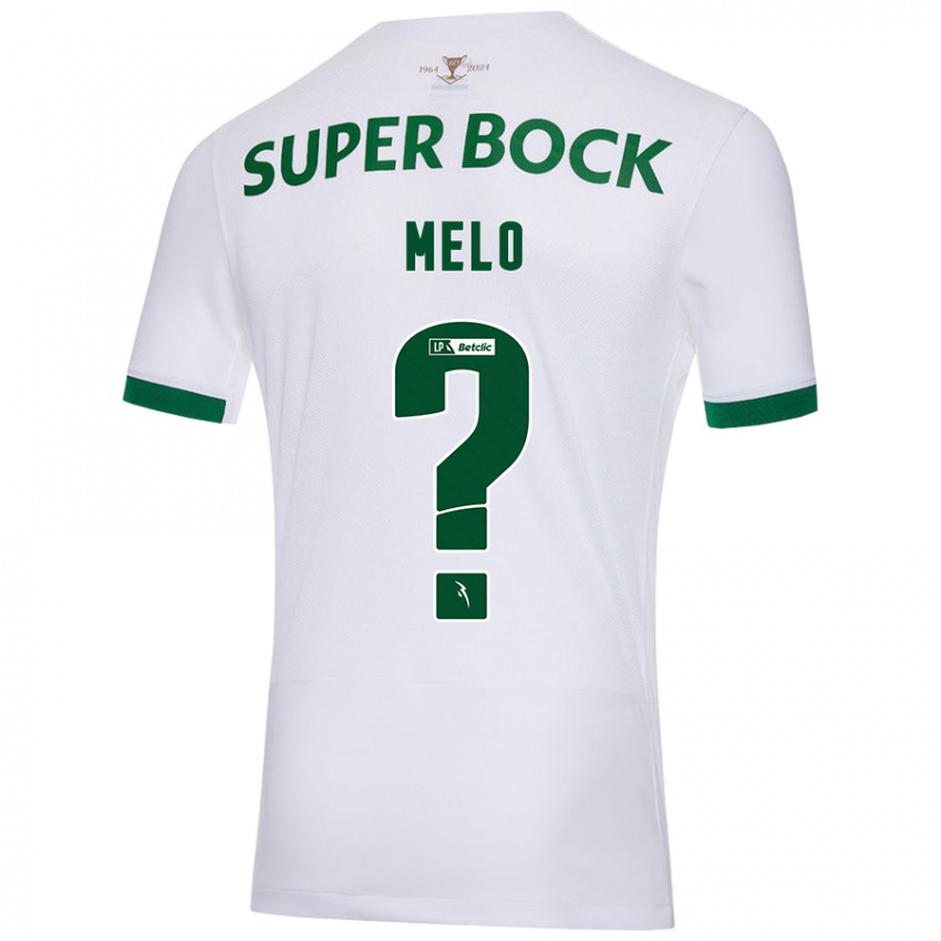 Enfant Maillot Rafael Melo #0 Blanc Vert Tenues Extérieur 2024/25 T-Shirt Suisse