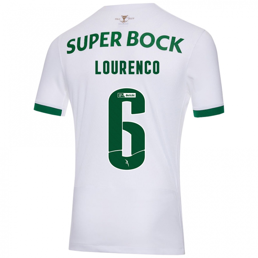 Enfant Maillot Bruna Lourenço Urbano Costa #6 Blanc Vert Tenues Extérieur 2024/25 T-Shirt Suisse