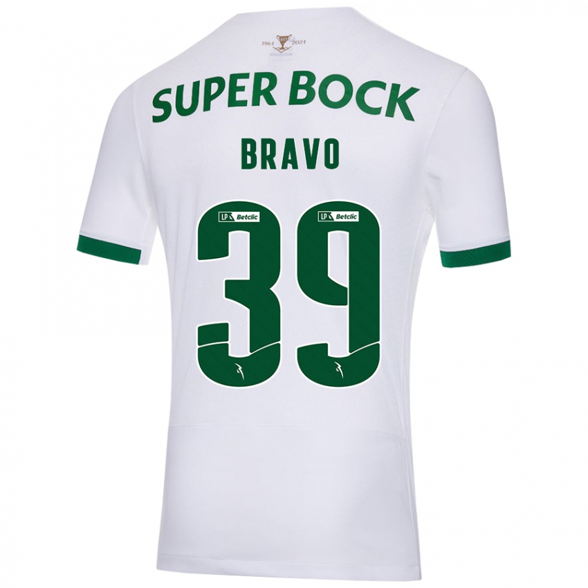 Enfant Maillot Bravo #39 Blanc Vert Tenues Extérieur 2024/25 T-Shirt Suisse