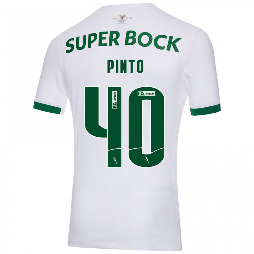 Enfant Maillot Rita Pinto De Almeida #40 Blanc Vert Tenues Extérieur 2024/25 T-Shirt Suisse