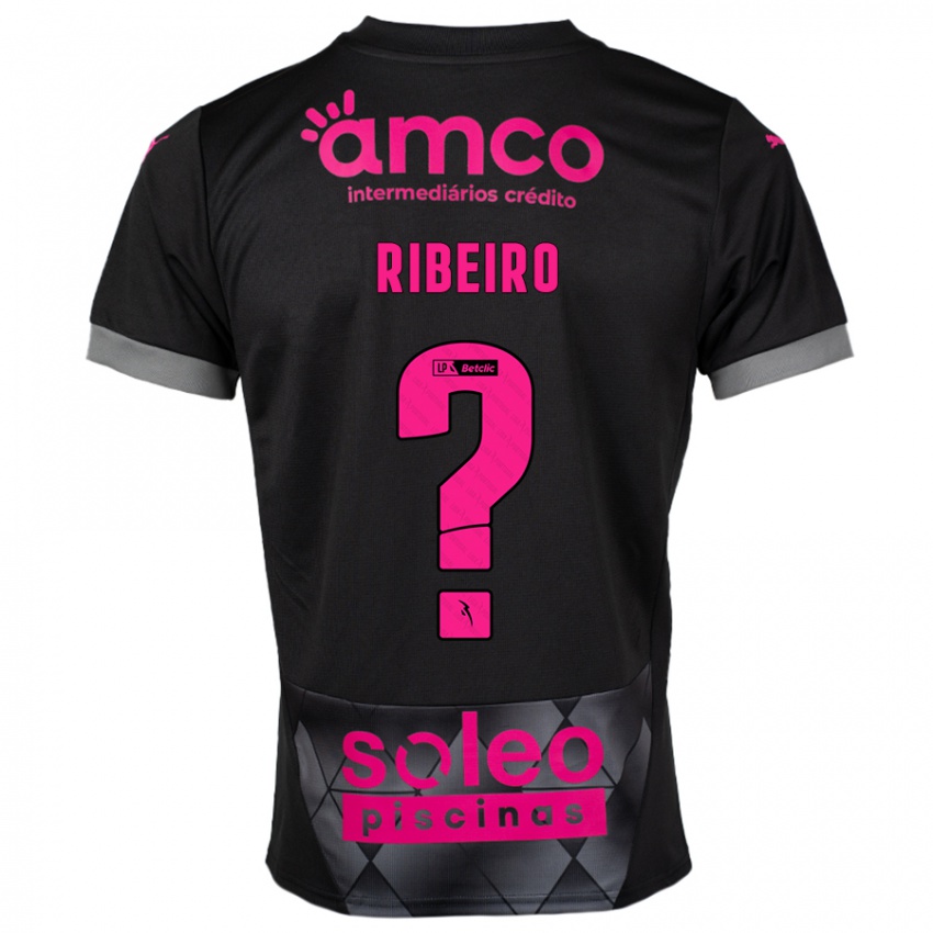 Kinder Yuri Ribeiro #0 Schwarz Rosa Auswärtstrikot Trikot 2024/25 T-Shirt Schweiz