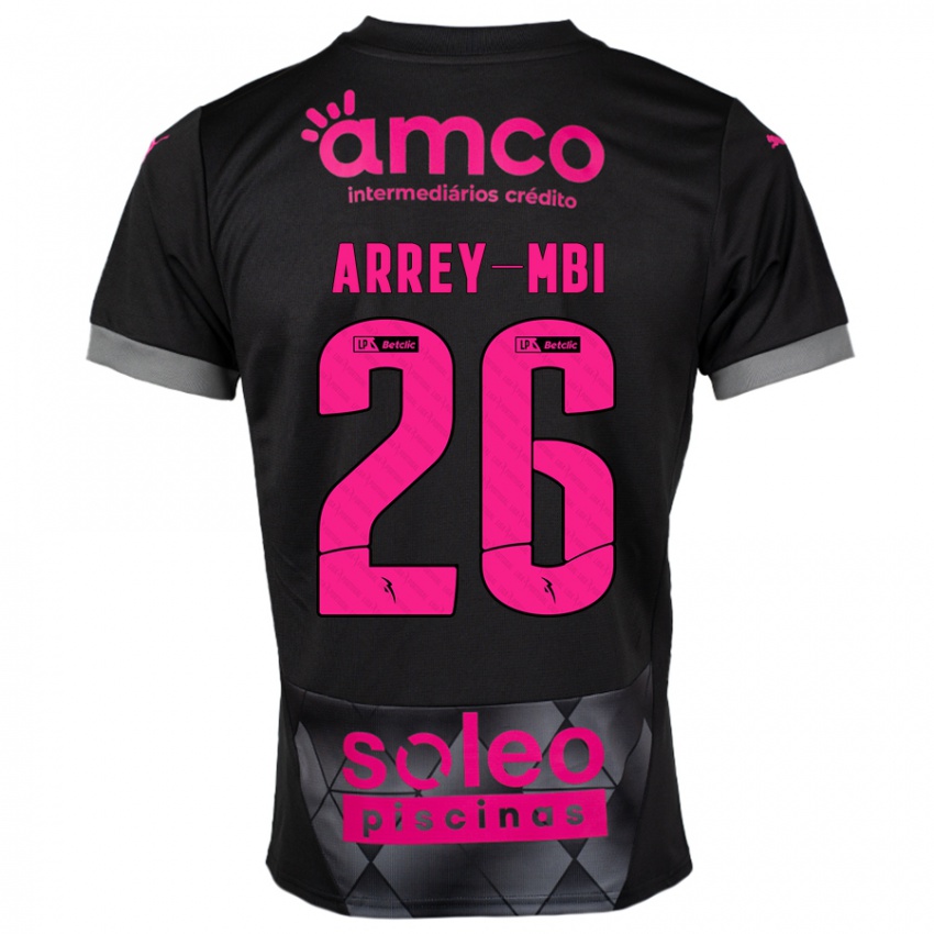 Kinder Bright Arrey-Mbi #26 Schwarz Rosa Auswärtstrikot Trikot 2024/25 T-Shirt Schweiz