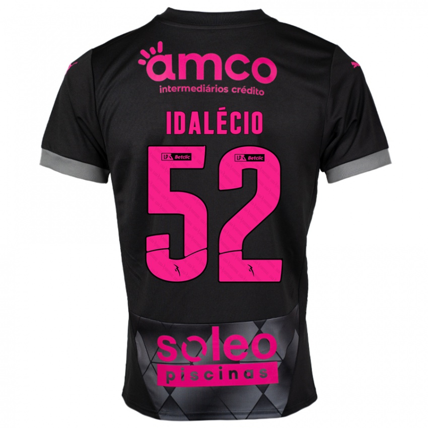 Kinder Idalécio #52 Schwarz Rosa Auswärtstrikot Trikot 2024/25 T-Shirt Schweiz