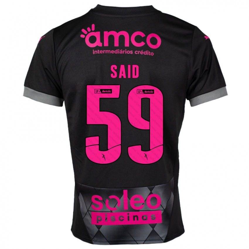 Kinder Yan Said #59 Schwarz Rosa Auswärtstrikot Trikot 2024/25 T-Shirt Schweiz