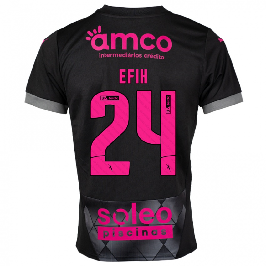 Kinder Peace Efih #24 Schwarz Rosa Auswärtstrikot Trikot 2024/25 T-Shirt Schweiz