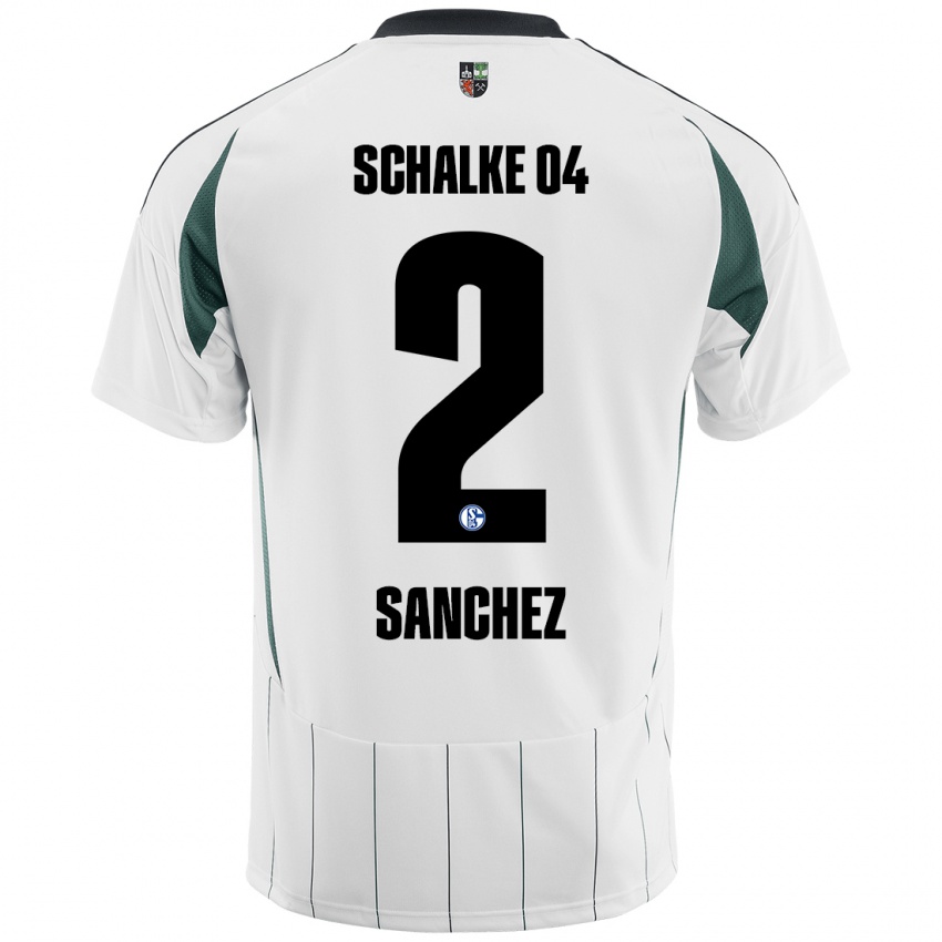 Kinder Felipe Sánchez #2 Weiß Grün Auswärtstrikot Trikot 2024/25 T-Shirt Schweiz