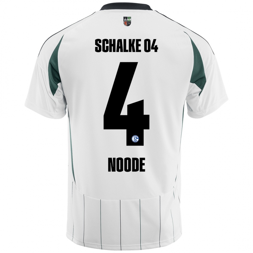 Kinder Steve Noode #4 Weiß Grün Auswärtstrikot Trikot 2024/25 T-Shirt Schweiz