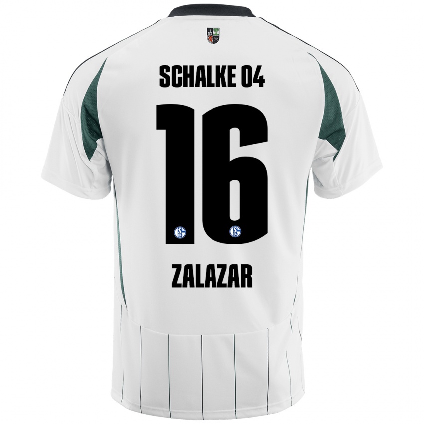 Kinder Mauro Zalazar #16 Weiß Grün Auswärtstrikot Trikot 2024/25 T-Shirt Schweiz