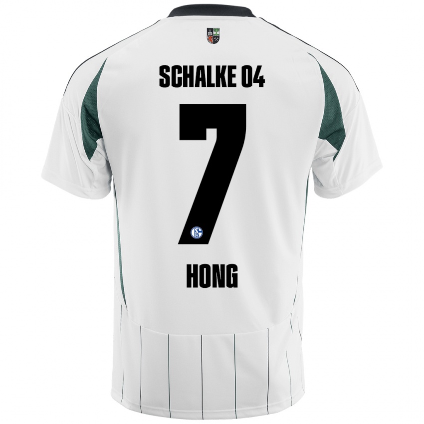 Kinder Seok-Ju Hong #7 Weiß Grün Auswärtstrikot Trikot 2024/25 T-Shirt Schweiz