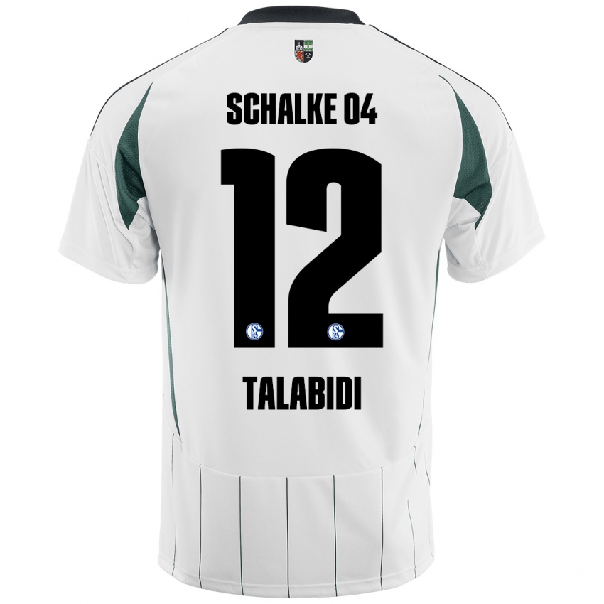 Kinder Malik Talabidi #12 Weiß Grün Auswärtstrikot Trikot 2024/25 T-Shirt Schweiz