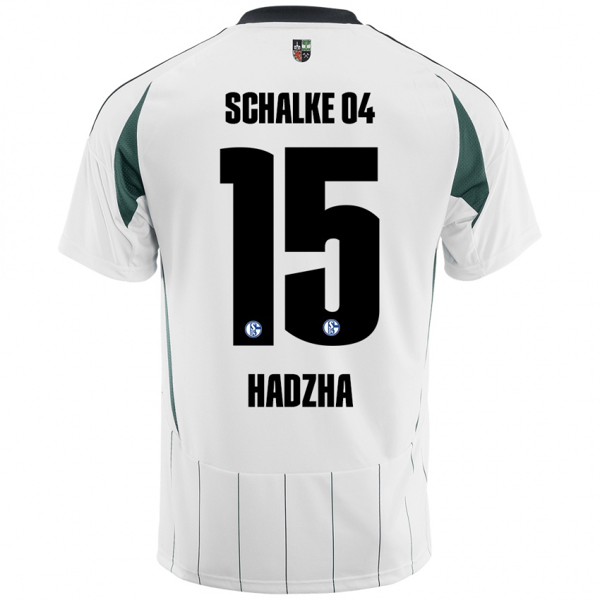 Kinder Nedzhib Hadzha #15 Weiß Grün Auswärtstrikot Trikot 2024/25 T-Shirt Schweiz