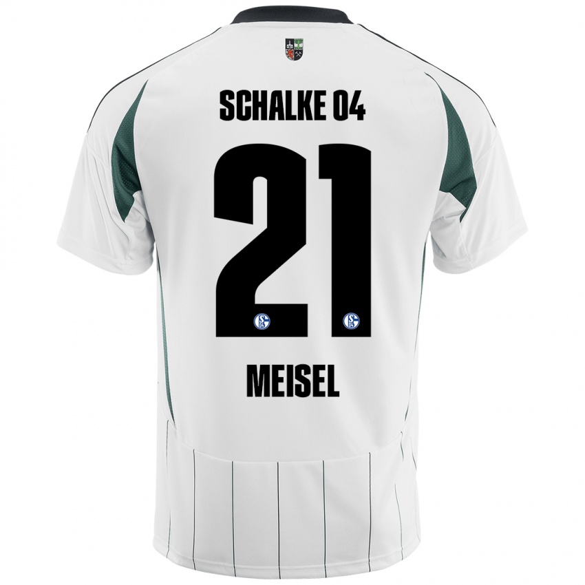 Kinder Kelsey Meisel #21 Weiß Grün Auswärtstrikot Trikot 2024/25 T-Shirt Schweiz