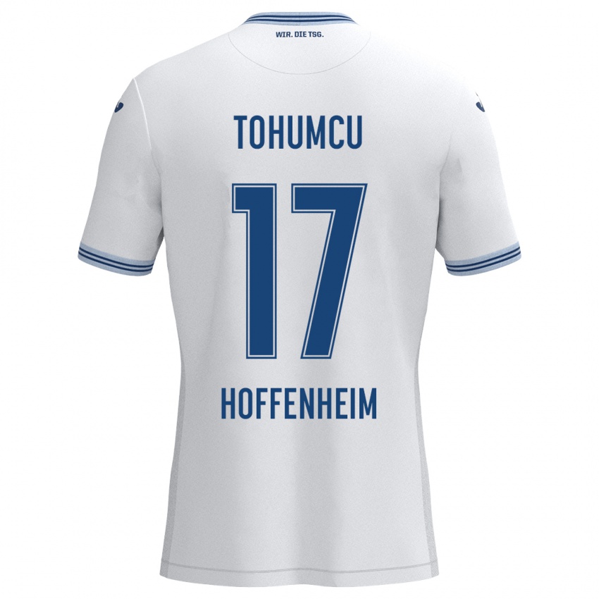 Kinder Umut Tohumcu #17 Weiß Blau Auswärtstrikot Trikot 2024/25 T-Shirt Schweiz