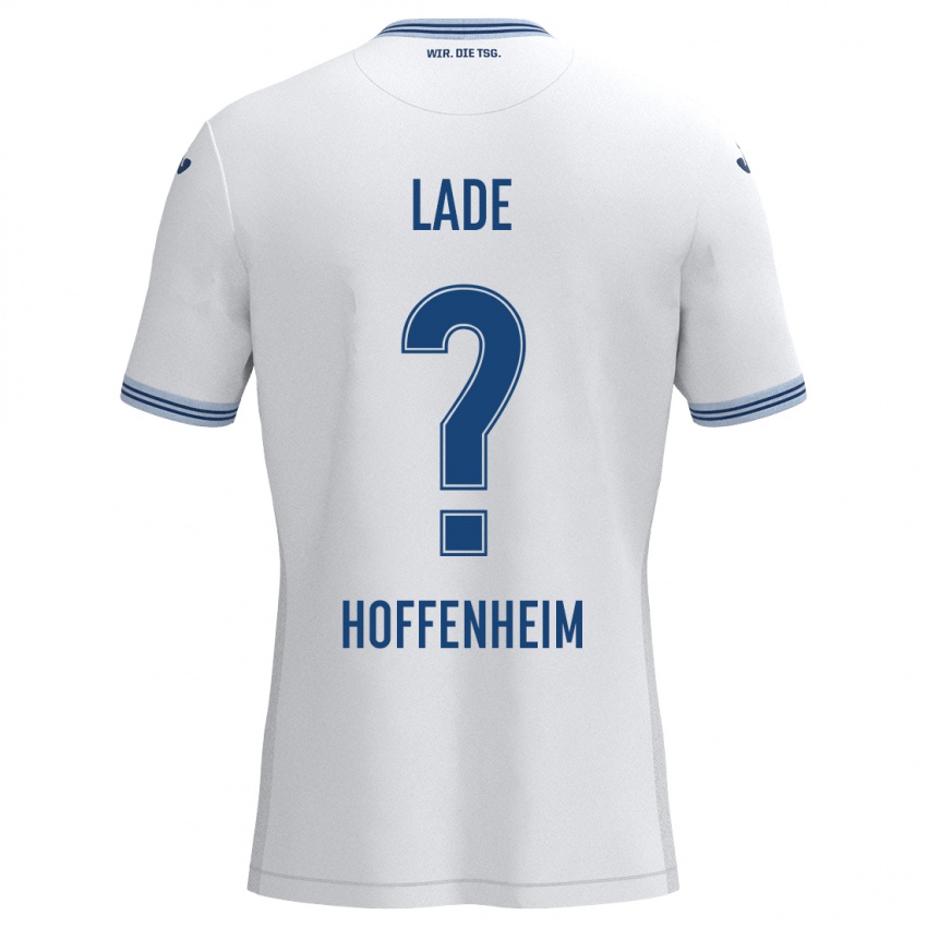 Kinder Benjamin Lade #0 Weiß Blau Auswärtstrikot Trikot 2024/25 T-Shirt Schweiz