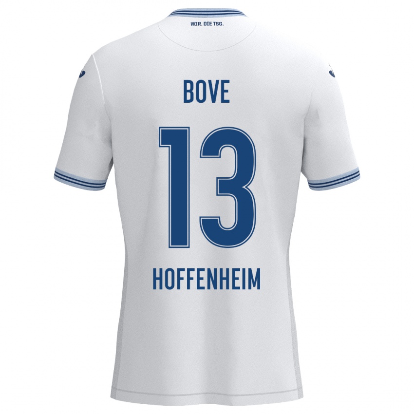 Kinder Nevio Bove #13 Weiß Blau Auswärtstrikot Trikot 2024/25 T-Shirt Schweiz