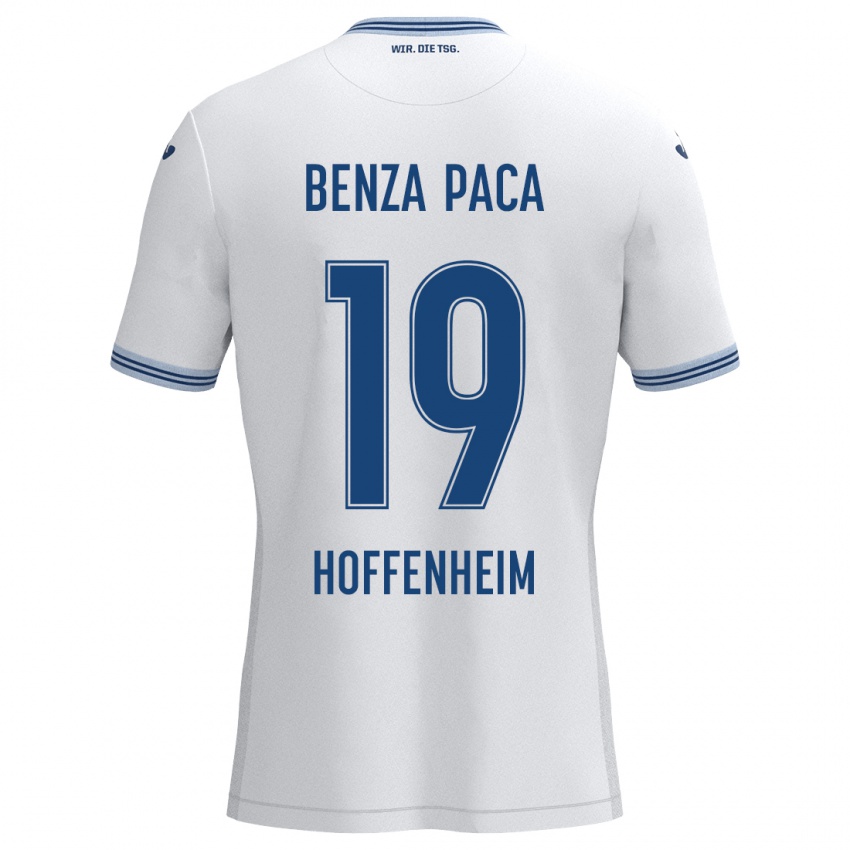 Kinder Lynes Benza Paca #19 Weiß Blau Auswärtstrikot Trikot 2024/25 T-Shirt Schweiz