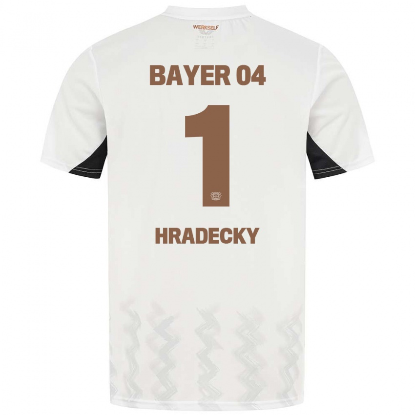 Kinder Lukas Hradecky #1 Weiß Schwarz Auswärtstrikot Trikot 2024/25 T-Shirt Schweiz