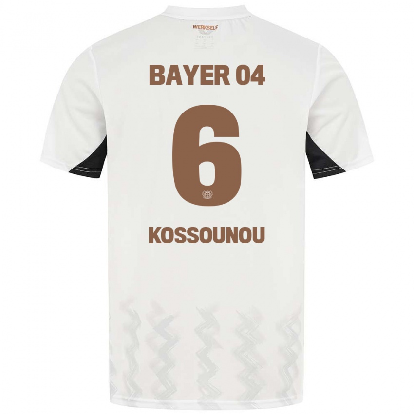 Kinder Odilon Kossounou #6 Weiß Schwarz Auswärtstrikot Trikot 2024/25 T-Shirt Schweiz