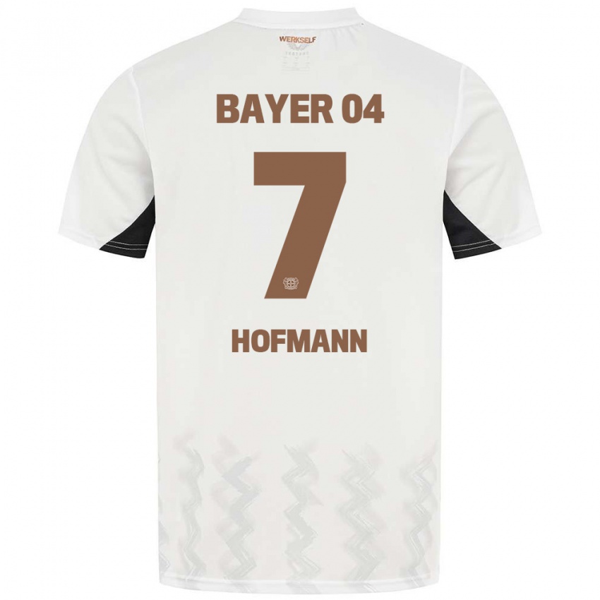 Enfant Maillot Jonas Hofmann #7 Blanc Noir Tenues Extérieur 2024/25 T-Shirt Suisse