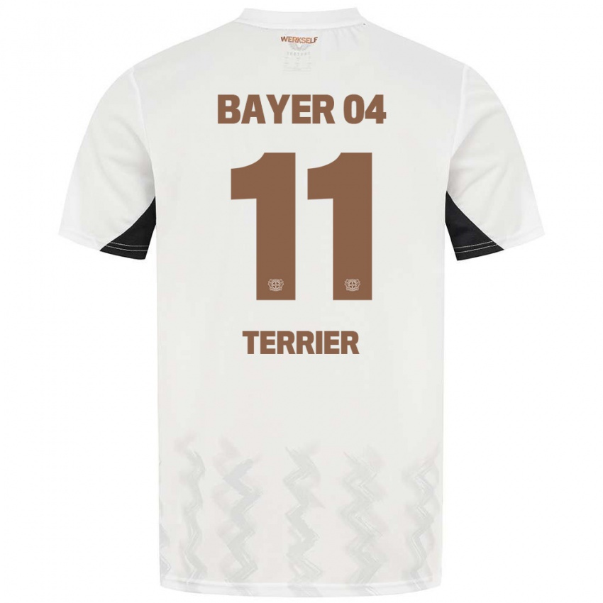 Kinder Martin Terrier #11 Weiß Schwarz Auswärtstrikot Trikot 2024/25 T-Shirt Schweiz