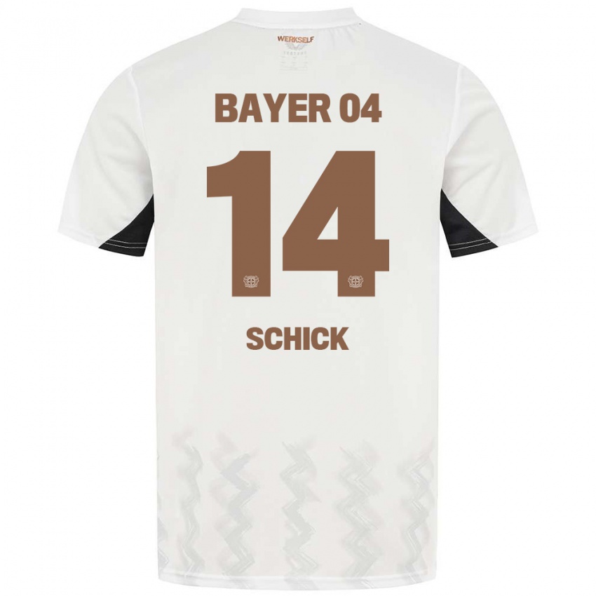 Kinder Patrik Schick #14 Weiß Schwarz Auswärtstrikot Trikot 2024/25 T-Shirt Schweiz