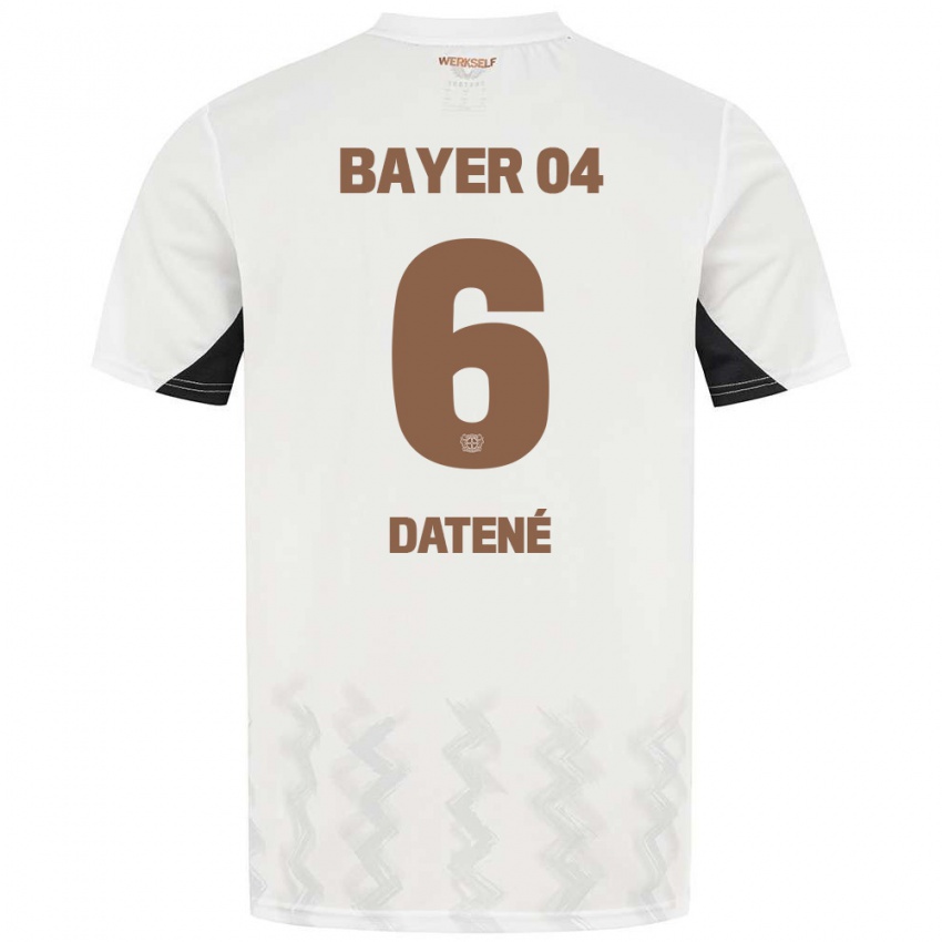 Kinder Elia Datené #6 Weiß Schwarz Auswärtstrikot Trikot 2024/25 T-Shirt Schweiz