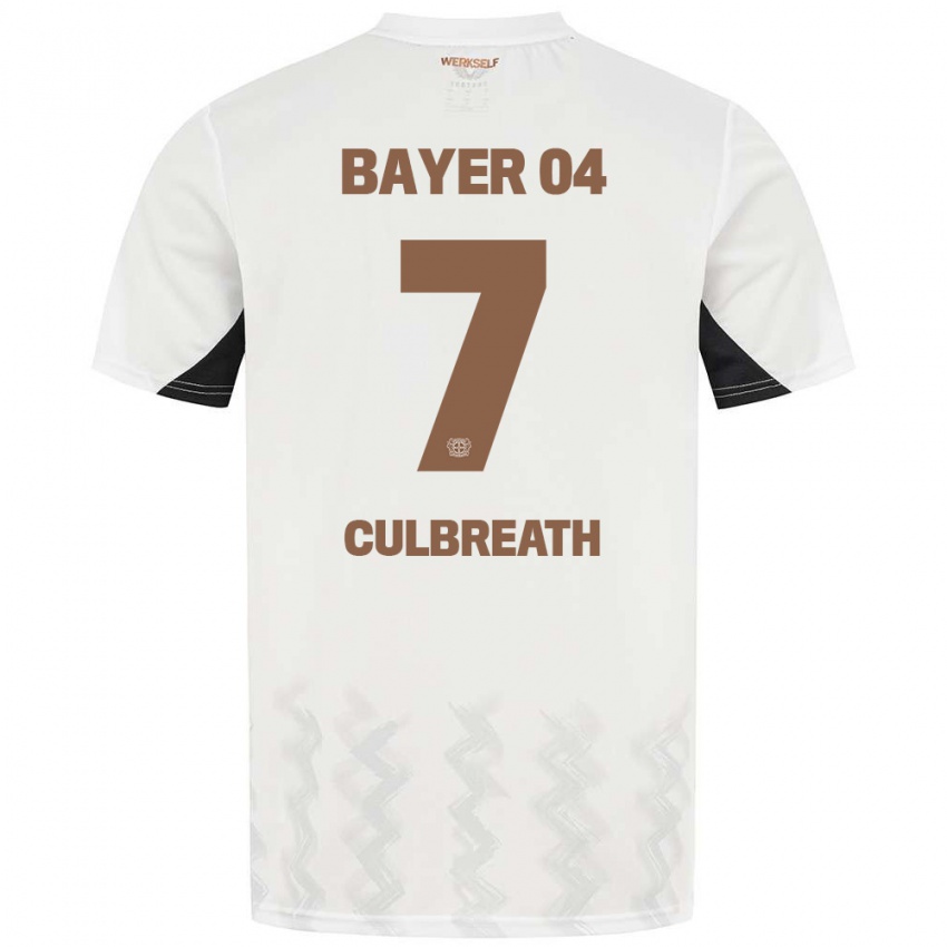 Kinder Montrell Culbreath #7 Weiß Schwarz Auswärtstrikot Trikot 2024/25 T-Shirt Schweiz