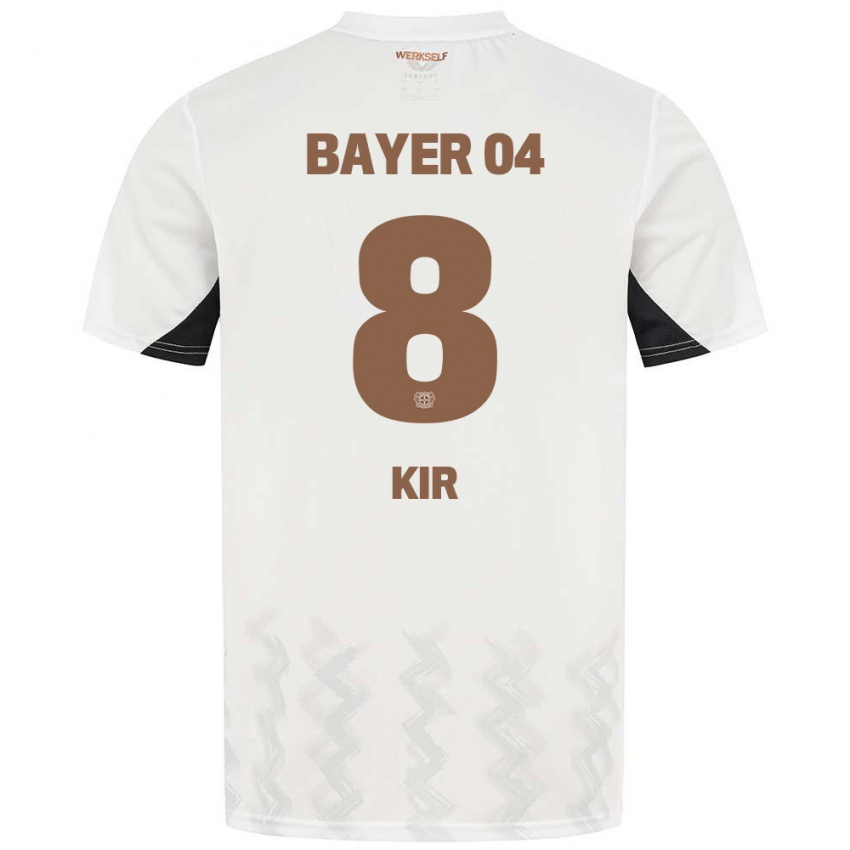 Kinder Burak Kir #8 Weiß Schwarz Auswärtstrikot Trikot 2024/25 T-Shirt Schweiz