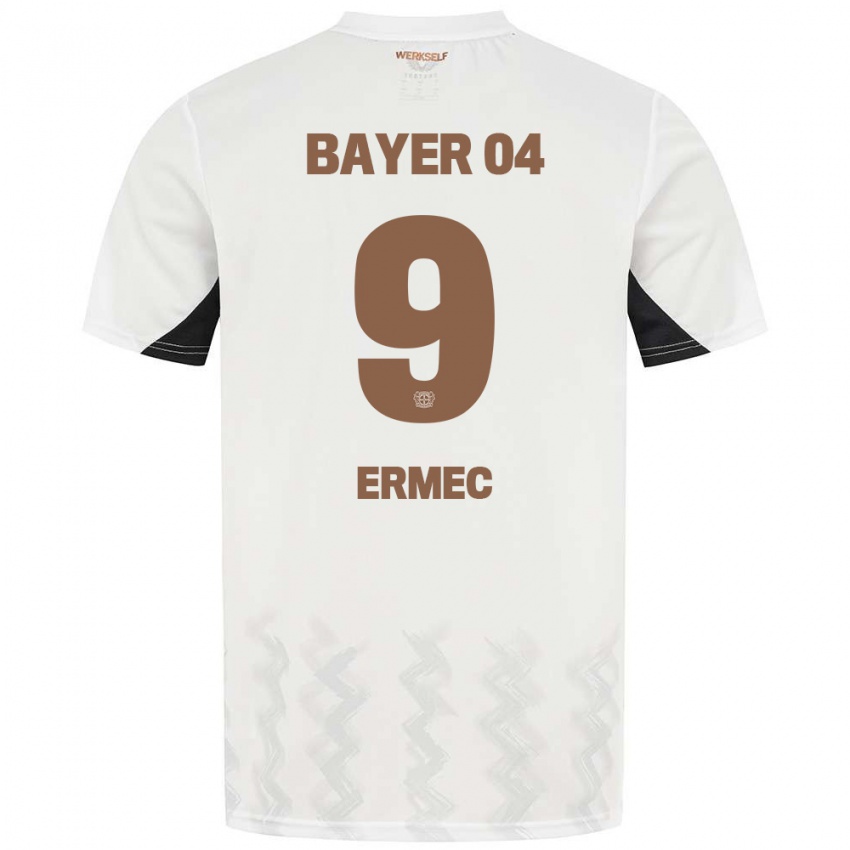 Kinder Berkan Ermec #9 Weiß Schwarz Auswärtstrikot Trikot 2024/25 T-Shirt Schweiz