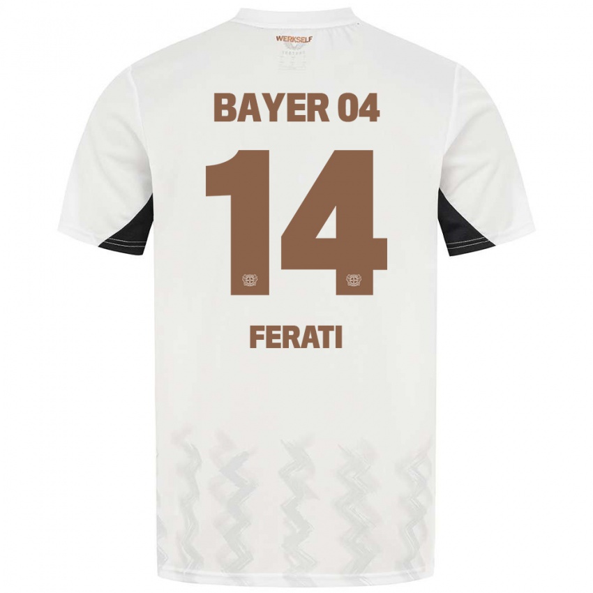 Kinder Larson Ferati #14 Weiß Schwarz Auswärtstrikot Trikot 2024/25 T-Shirt Schweiz