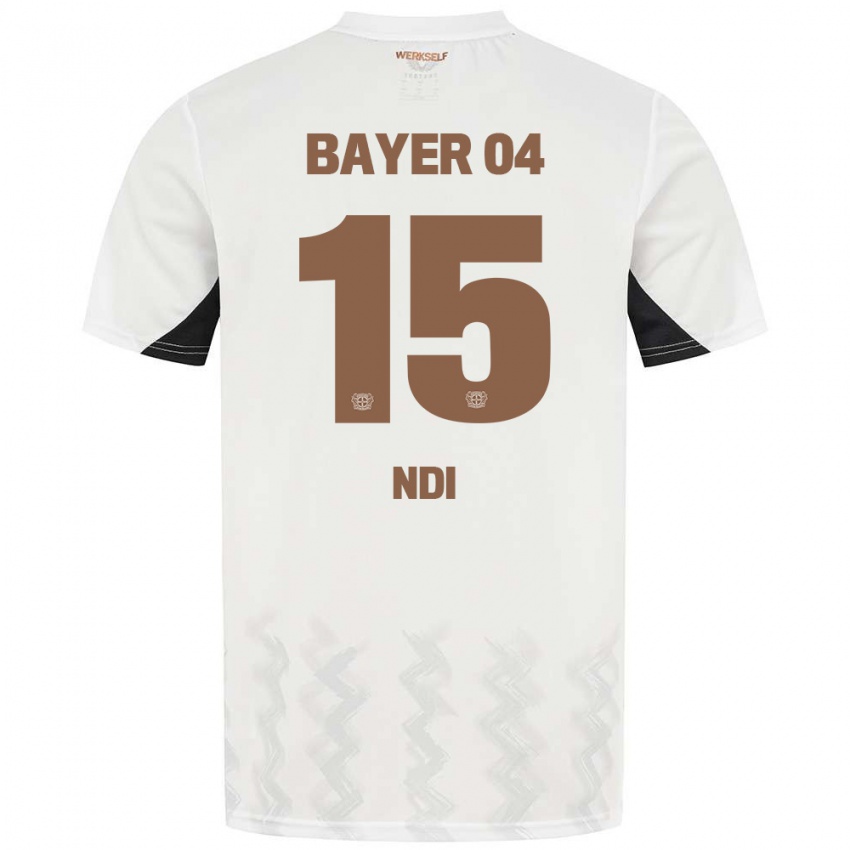 Kinder Bradley Ndi #15 Weiß Schwarz Auswärtstrikot Trikot 2024/25 T-Shirt Schweiz