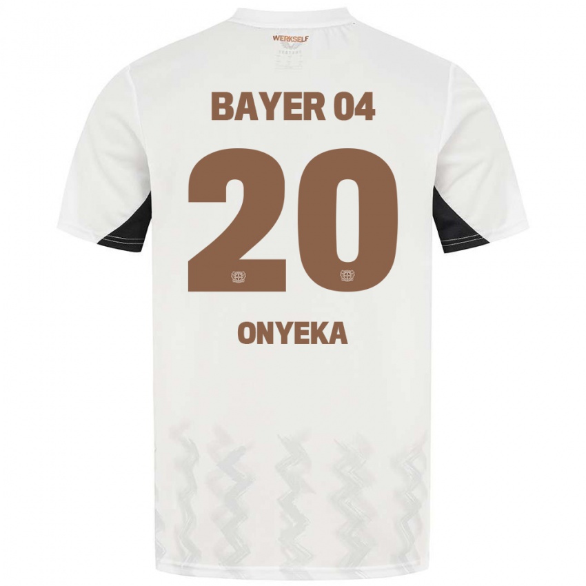 Kinder Francis Onyeka #20 Weiß Schwarz Auswärtstrikot Trikot 2024/25 T-Shirt Schweiz