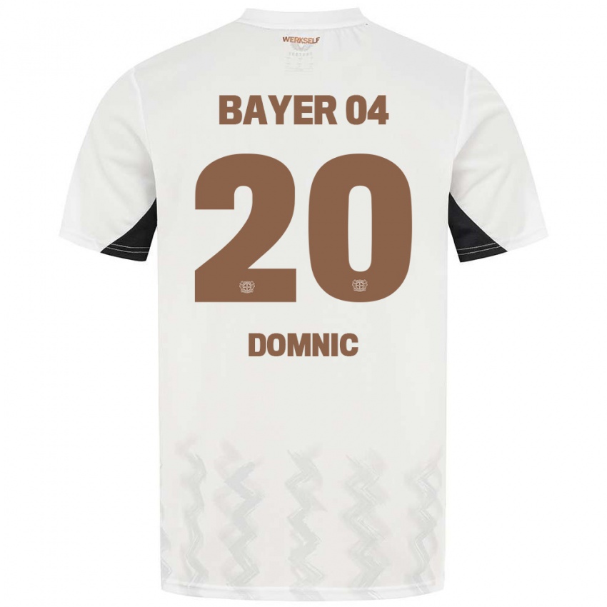 Kinder Nebe-Sirak Domnic #20 Weiß Schwarz Auswärtstrikot Trikot 2024/25 T-Shirt Schweiz