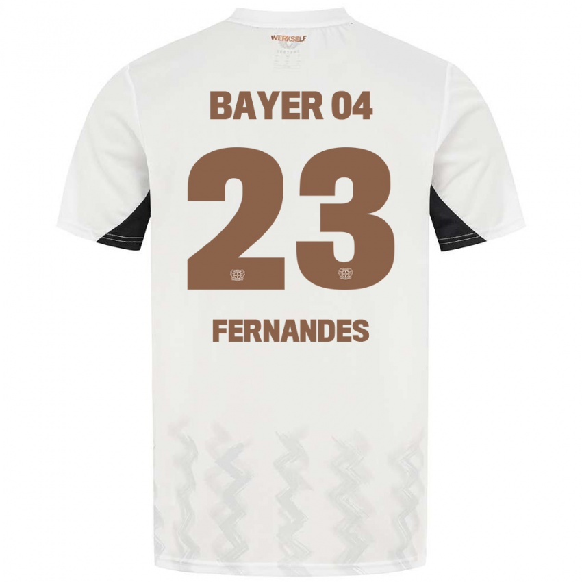 Kinder Tyron Fernandes #23 Weiß Schwarz Auswärtstrikot Trikot 2024/25 T-Shirt Schweiz