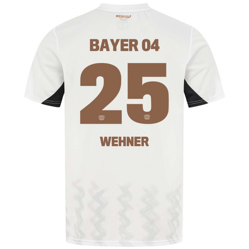 Kinder Luca Wehner #25 Weiß Schwarz Auswärtstrikot Trikot 2024/25 T-Shirt Schweiz