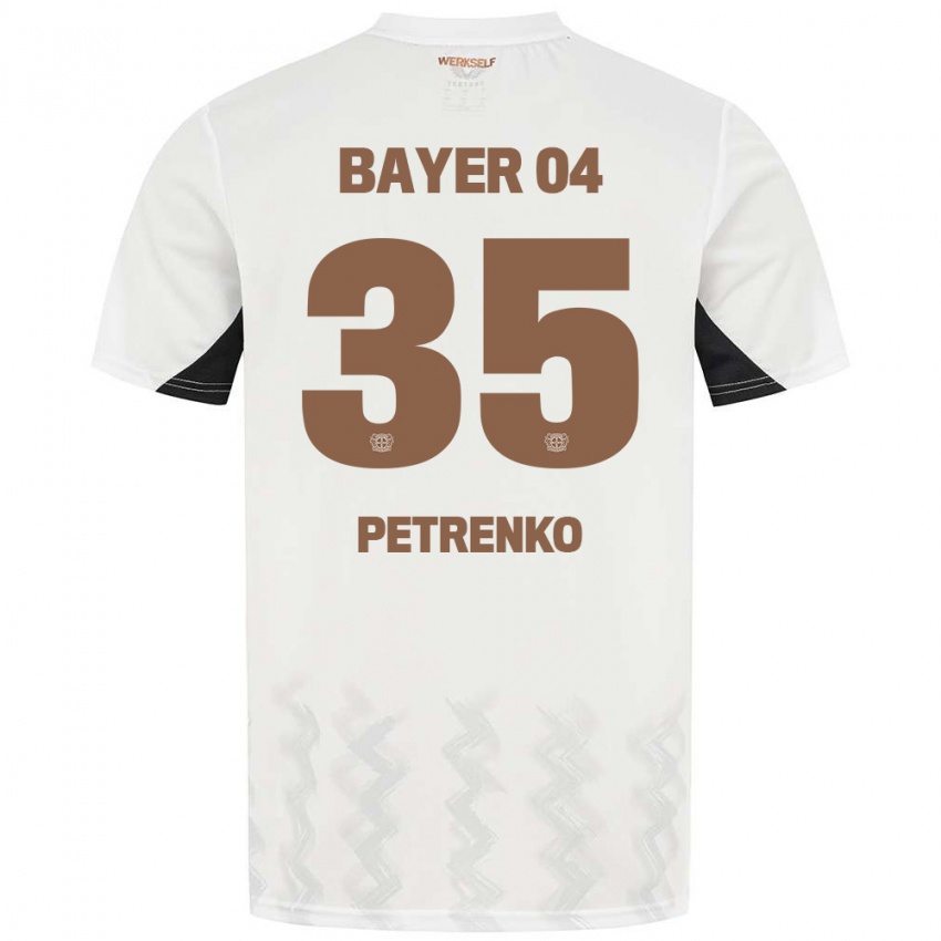 Kinder Oleksandr Petrenko #35 Weiß Schwarz Auswärtstrikot Trikot 2024/25 T-Shirt Schweiz