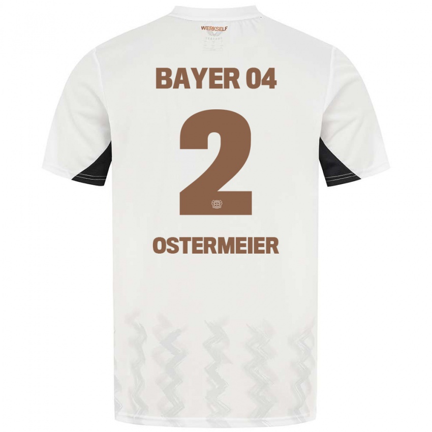 Kinder Selina Ostermeier #2 Weiß Schwarz Auswärtstrikot Trikot 2024/25 T-Shirt Schweiz